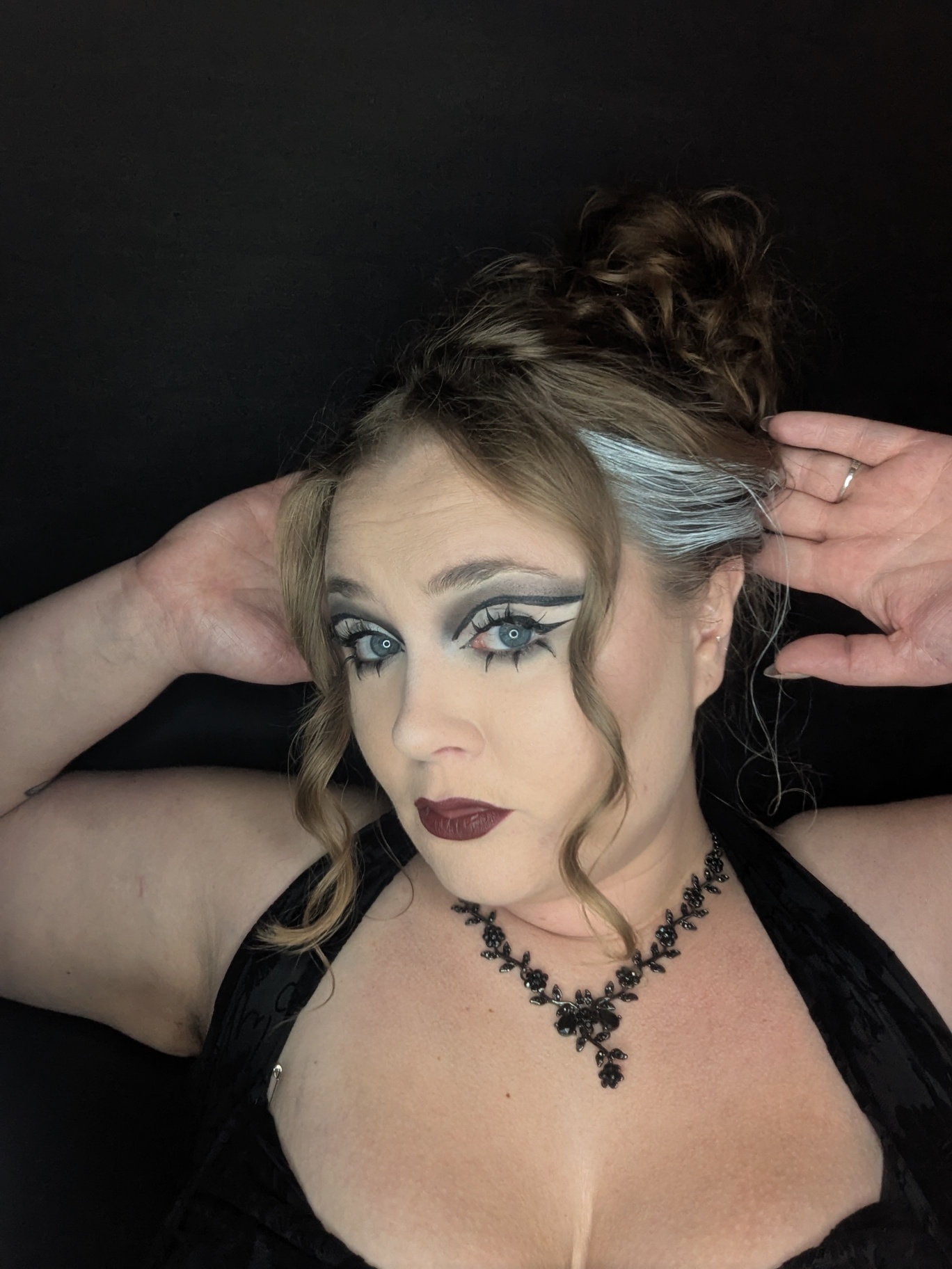 bride and groom club night hair and makeup