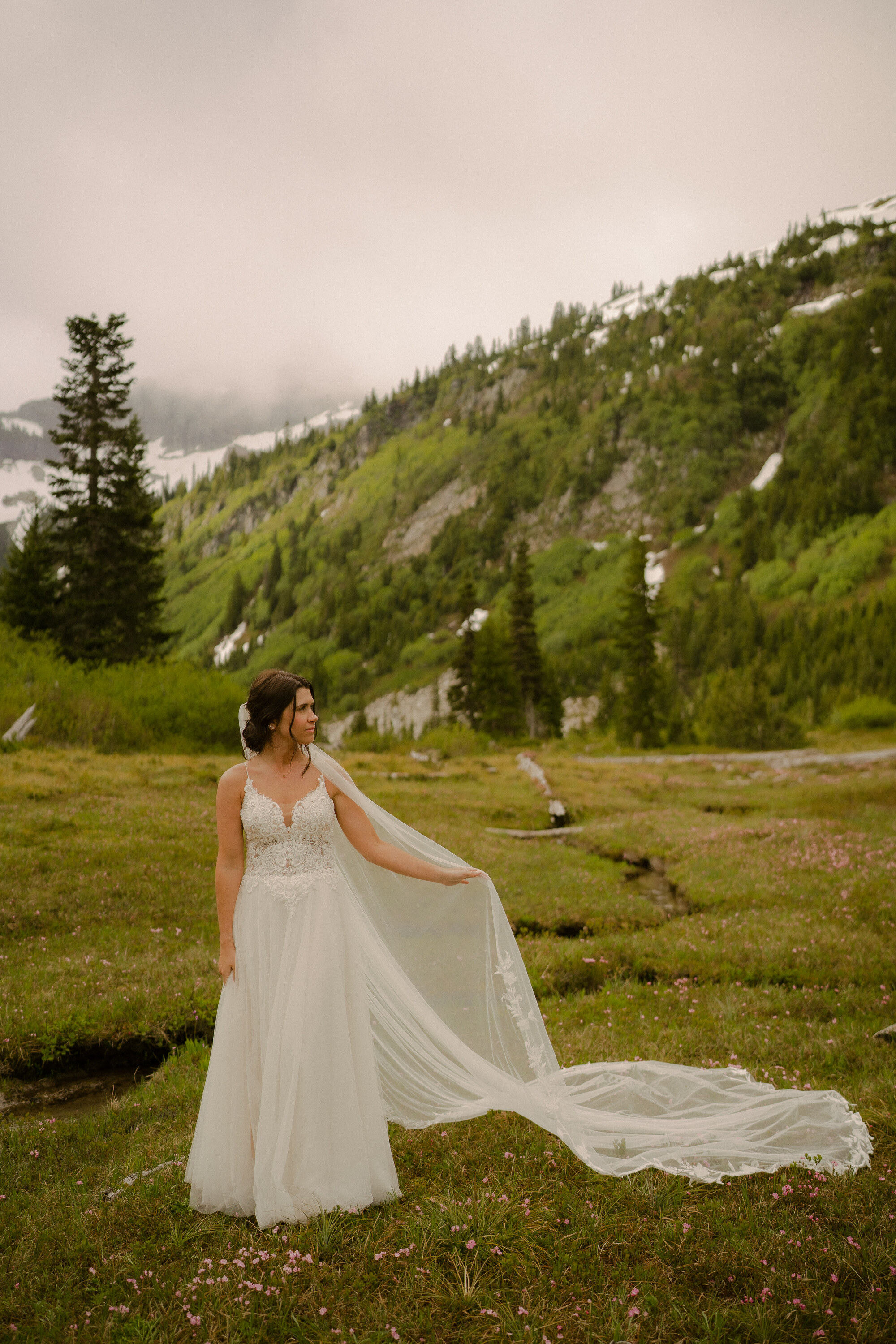 Professional soft flowing hair waves, natural texture